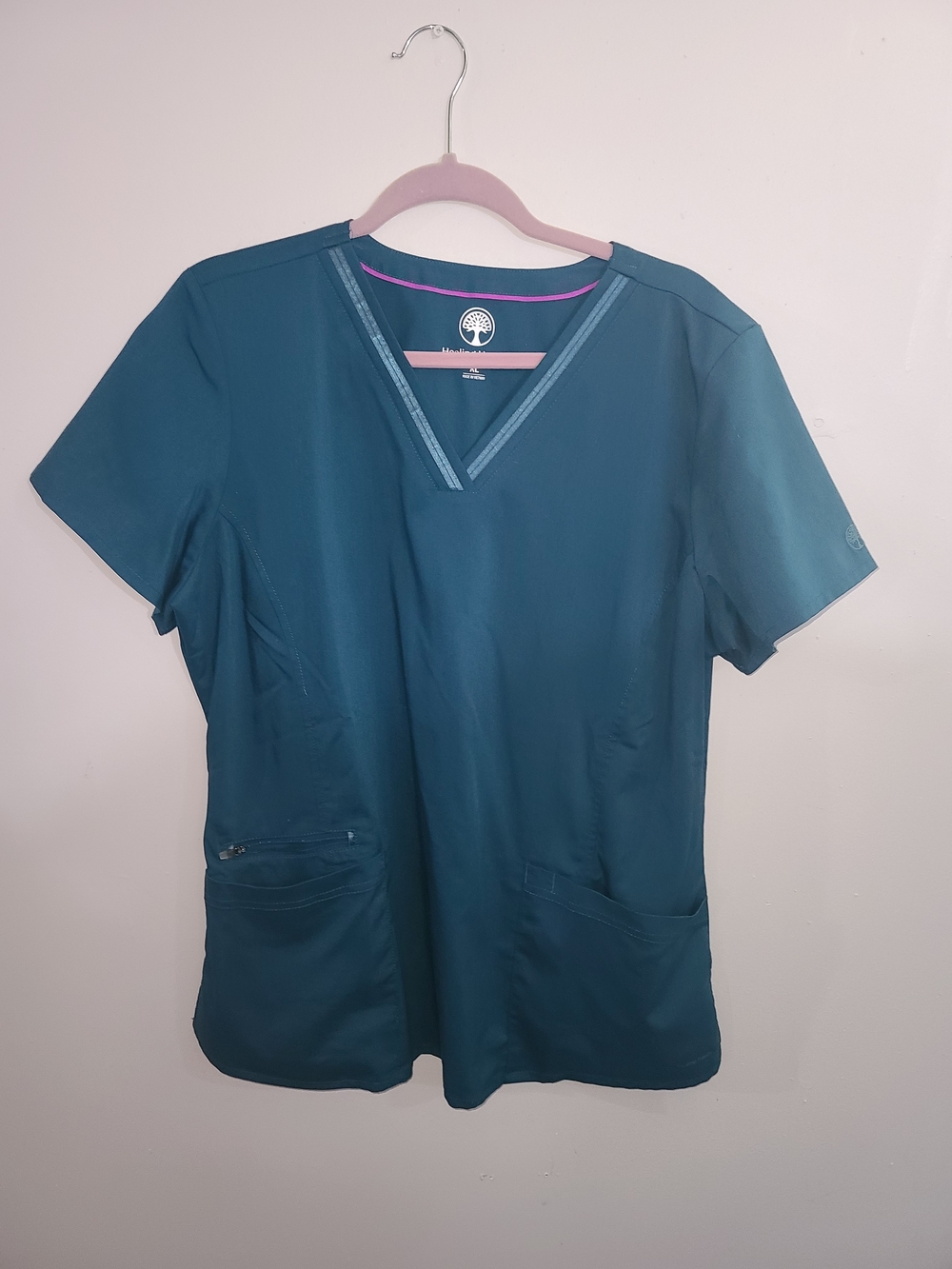 healing hands Teal Medical Scrub Top